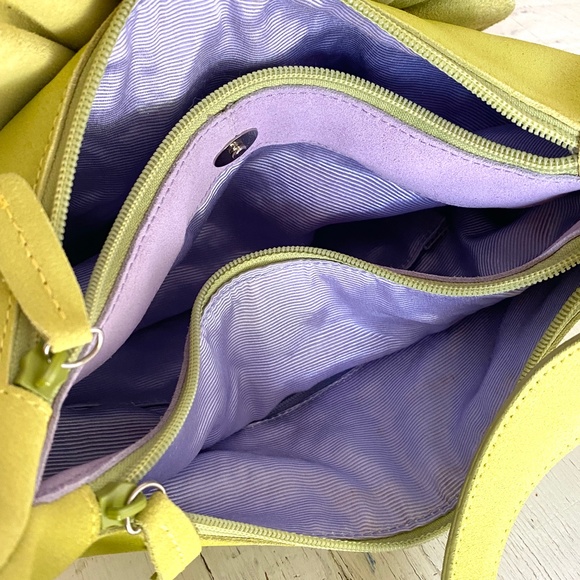 Suede Flower Hobo Bag Rosette Camelia Bag - Picture 2 of 9